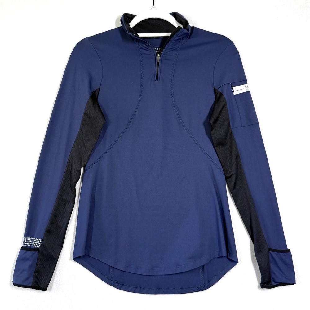 Gorewear Top Womens Medium Running Wear Zip Pullover Long Sleeve Zip Pocket Bike